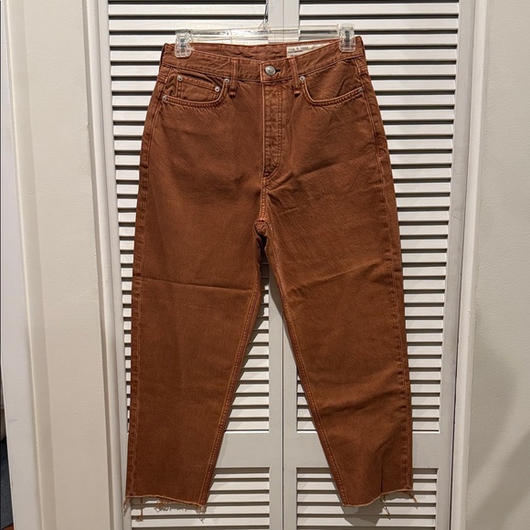 rag & bone Women’s Alissa Jean Brown Denim Pants